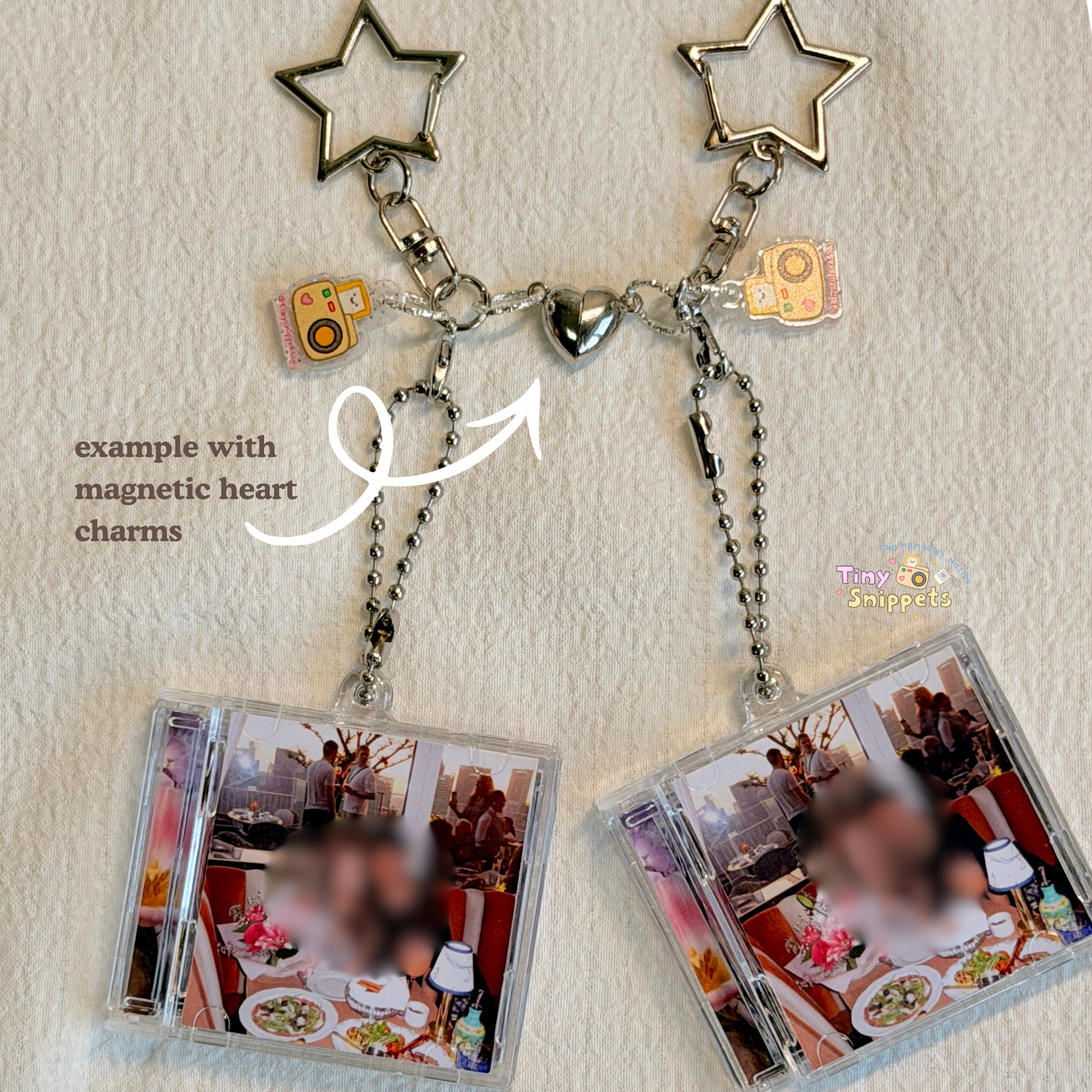 Custom Mini CD NFC Photo Keychain