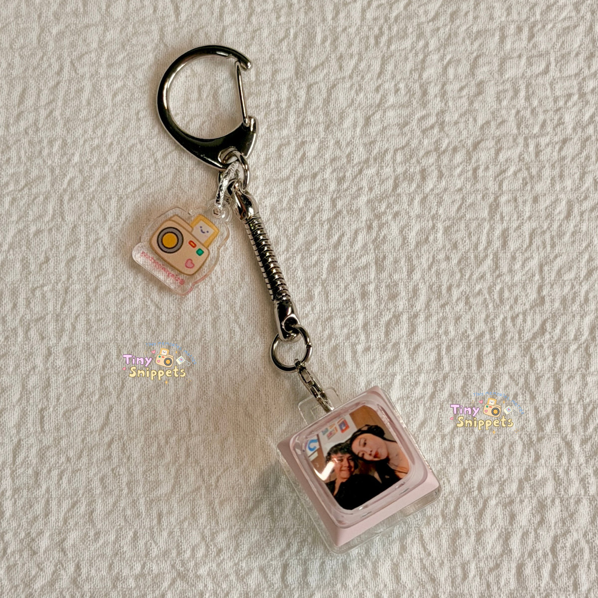 Single Clicker Photo Keychain