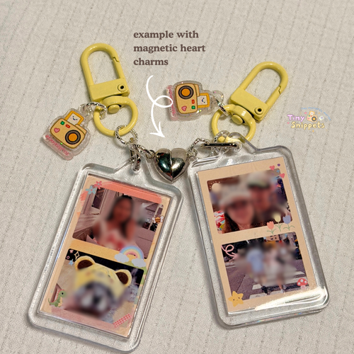Custom Double Sided Mini Photostrip Keychain (S)