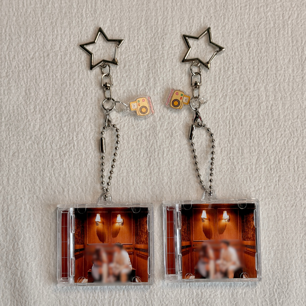 Custom Mini CD NFC Photo Keychain