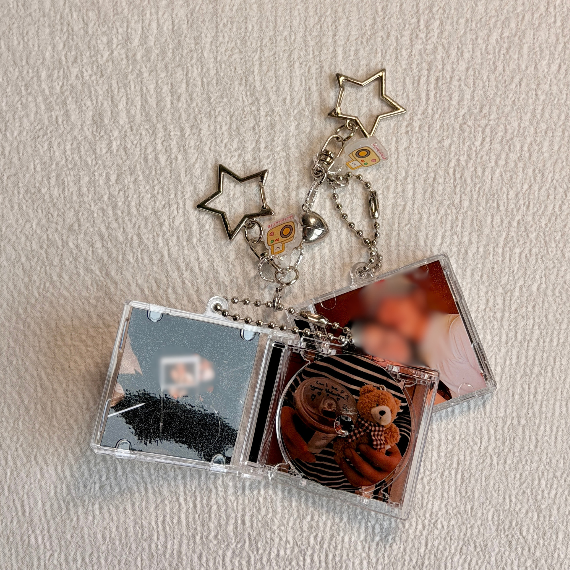Custom Mini CD NFC Photo Keychain