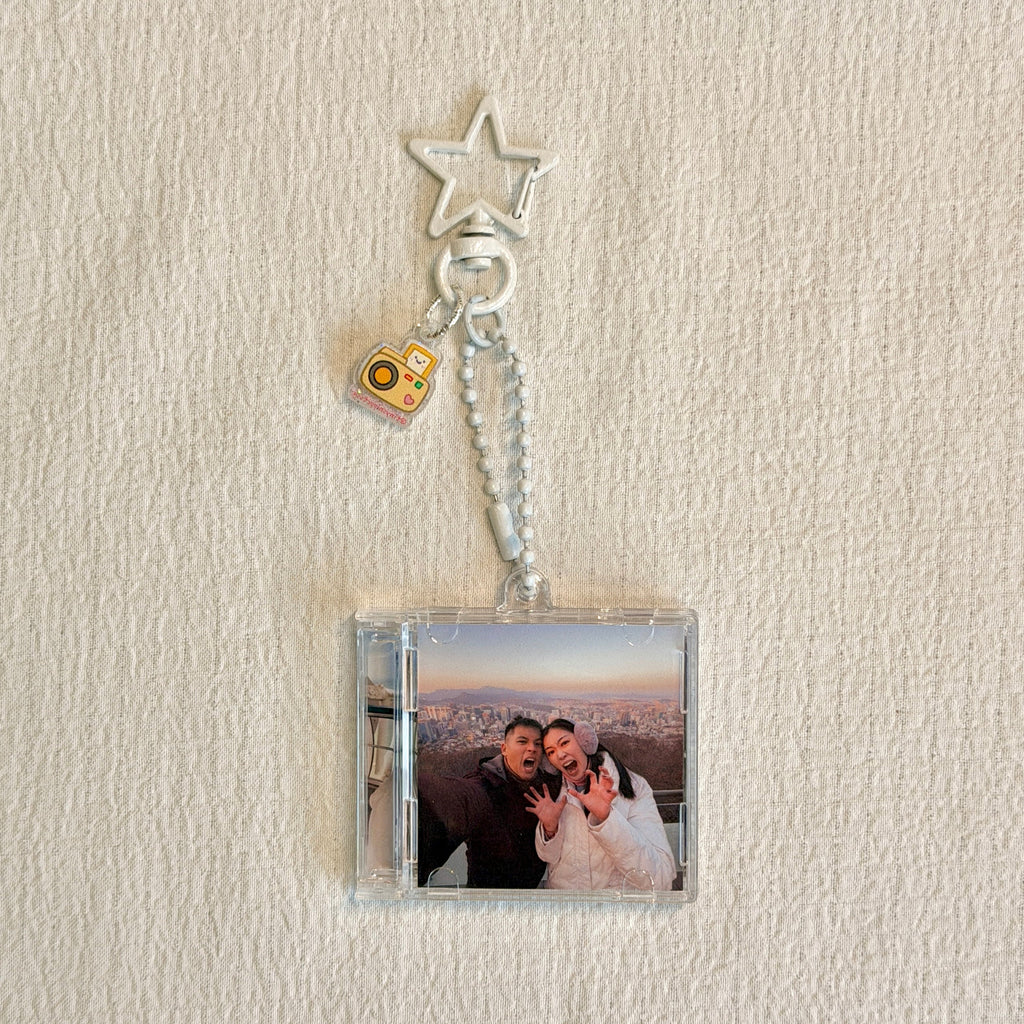 Custom Mini CD NFC Photo Keychain