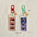 Custom Double Sided Mini Photostrip Keychain (L)