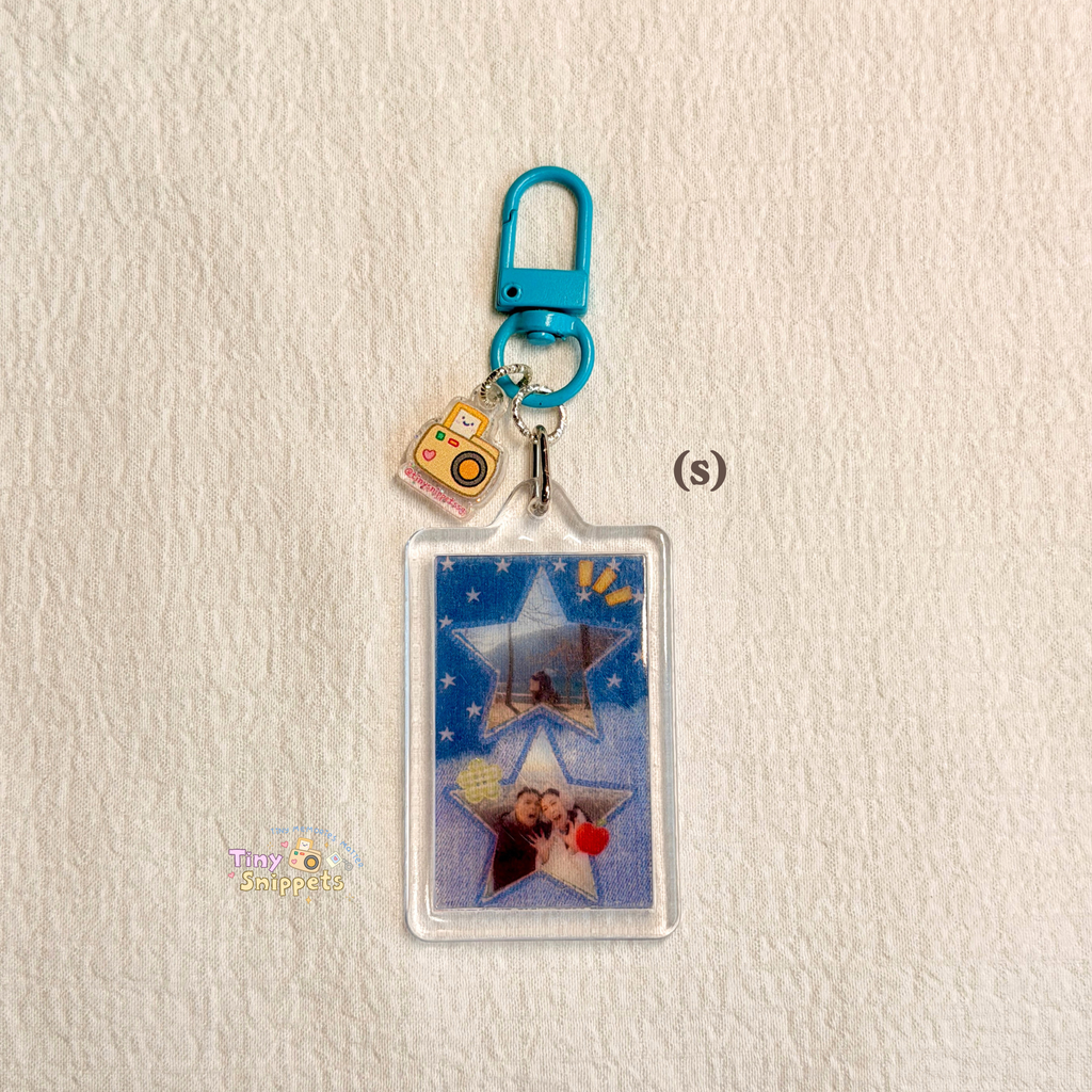 Custom Translucent Mini Photostrip Keychain (S)