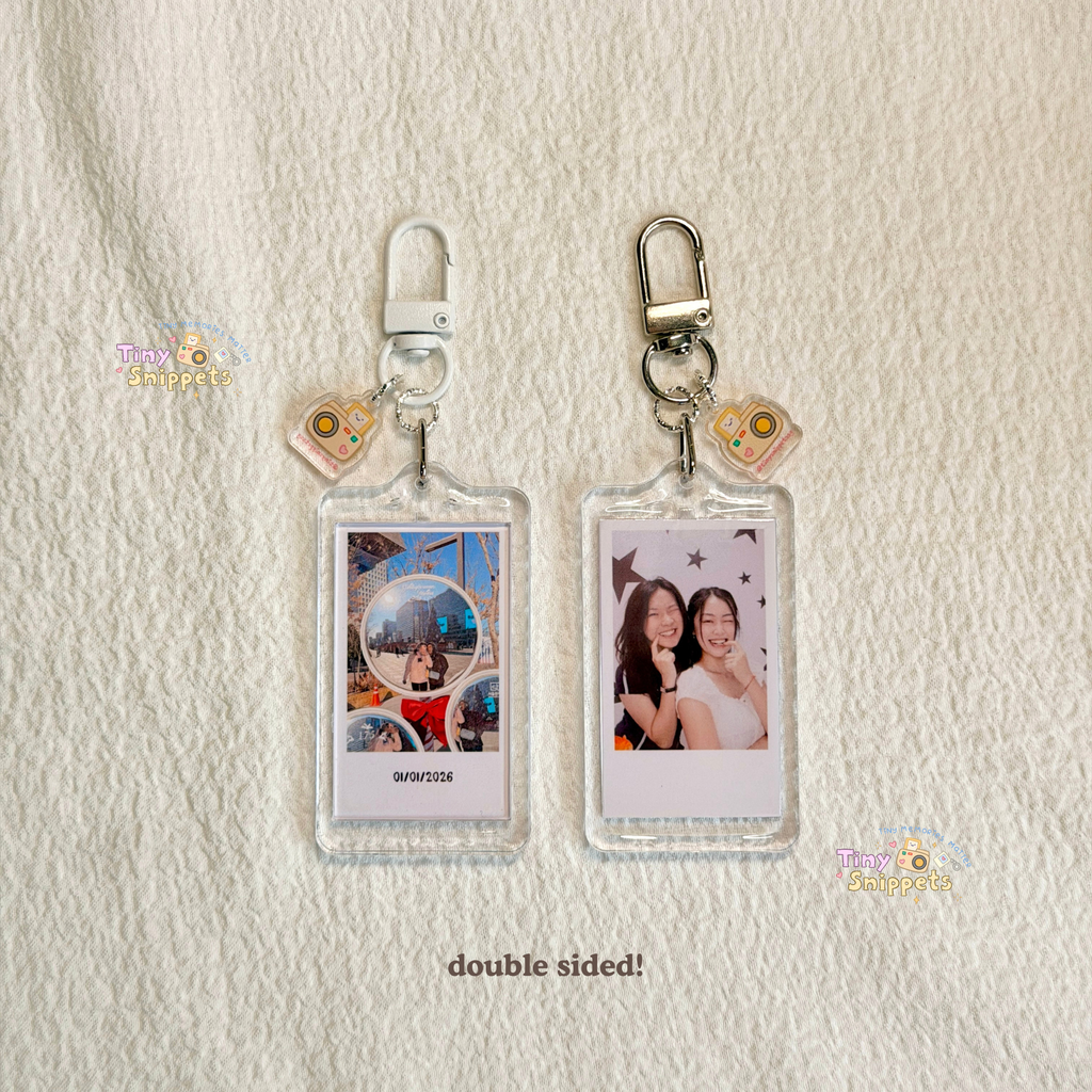 Custom Polaroid Mini Photo Keychain