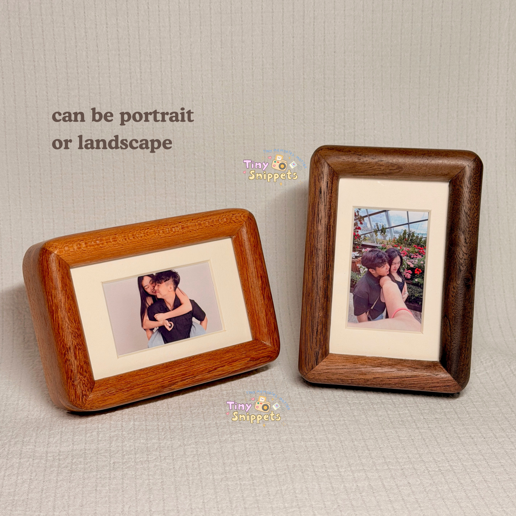 Mini Wooden Photo Frame with Photo Printing