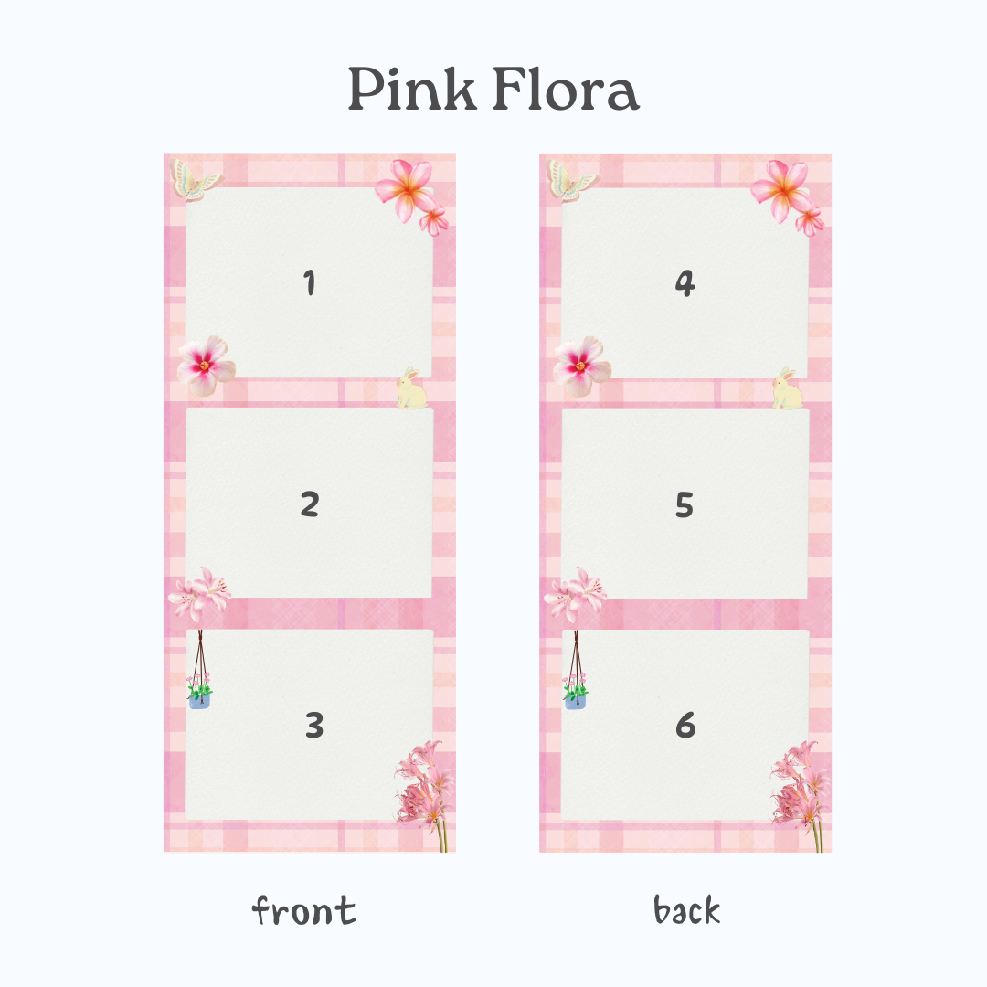 Custom Double Sided Mini Photostrip Keychain (L)