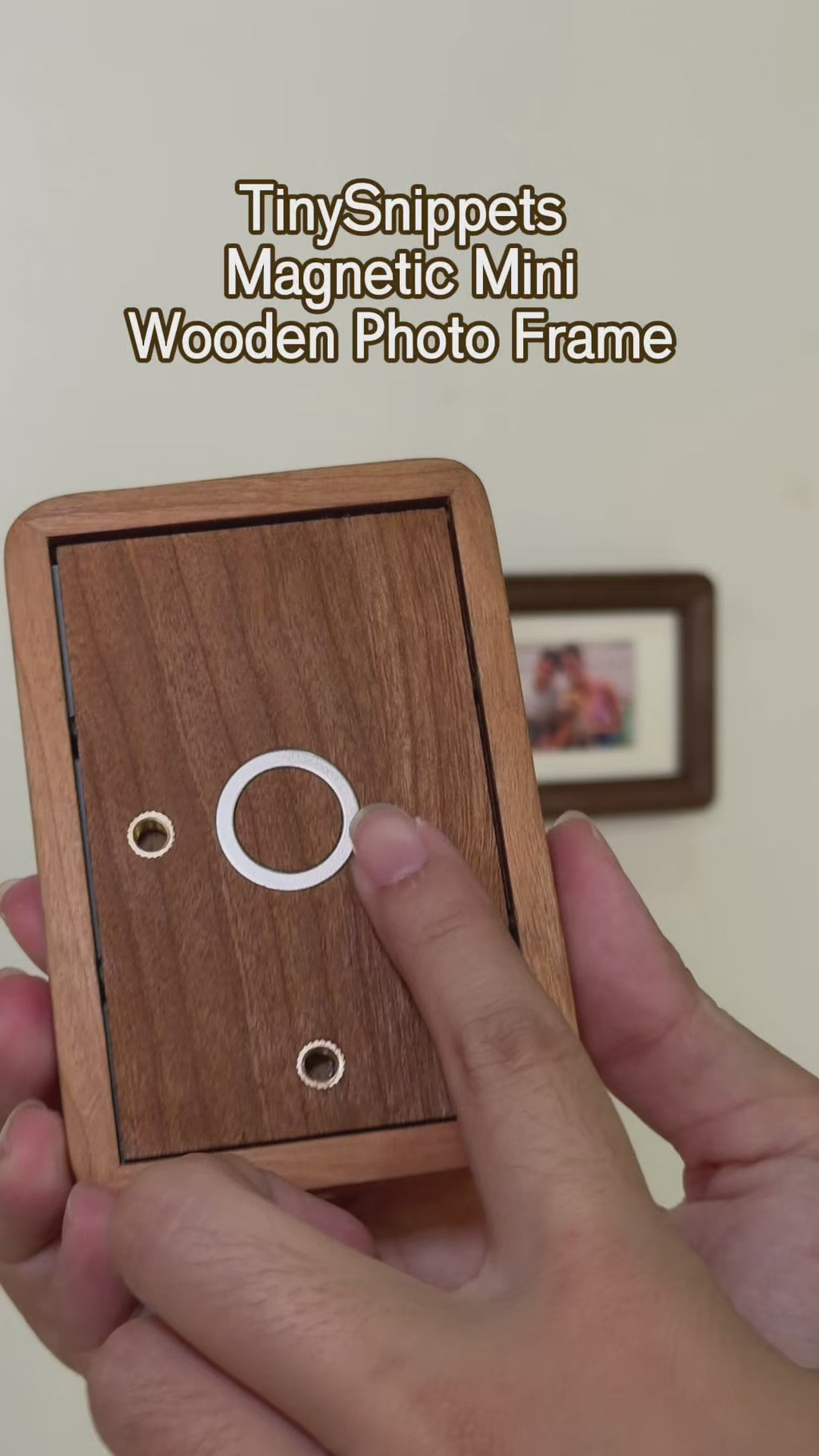 Mini Wooden Photo Frame with Photo Printing